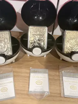 1999 Burger King 23K Gold Plated Pokemon Trading Cards Full Set Of 6 - Image 4