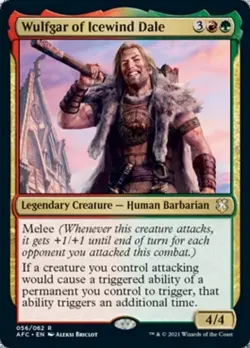 MTG - WULFGAR OF ICEWIND DALE - Forgotten Realms Commander (R) - Image 1