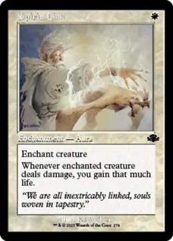 MTG - (Retro) SPIRIT LINK - Dominaria Remastered (C) - Image 1