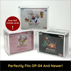 One Piece Booster Box Acrylic Case Magnetic Lid - 99% UV resistant - US seller - Image 3