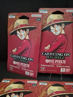 One Piece OP-13 Carrying on His Will Sleeved Boosters (Lot of 6) - Image 2