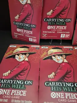 One Piece OP-13 Carrying on His Will Sleeved Boosters (Lot of 6) - Image 4