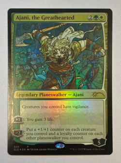 MTG - Secret Lair: Stained Glass Planeswalkers - Ajani, the Greathearted - FOIL - Image 1
