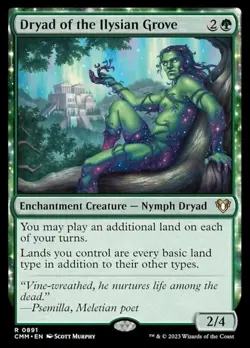 1x Dryad of the Ilysian Grove NM-Mint, English Commander Masters MTG Magic - Image 1