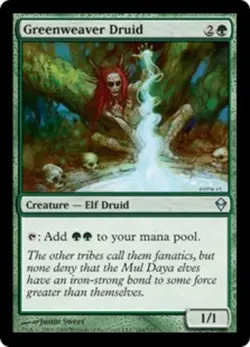 MTG - Greenweaver Druid - Zendikar - MP, English Magic FLAT RATE SHIP - Image 1