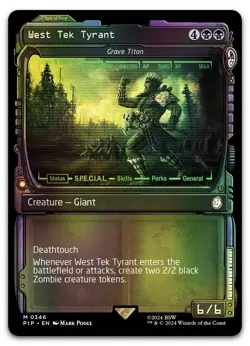 West Tek Tyrant - Grave Titan (Showcase) #346 (Foil) (NM) Fallout PIP Magic MTG - Image 1