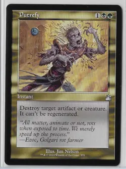 MTG Putrefy Retro Frame Ravnica Remastered (RVR) Uncommon Magic #378 Unplayed - Image 1