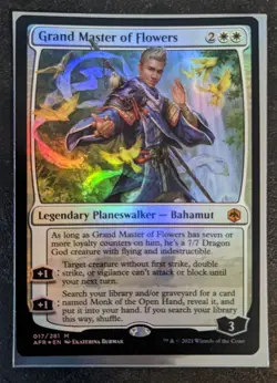 Grand Master of Flowers Foil (017) Adventures in the Forgotten Realms AFR MTG NM - Image 1