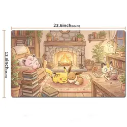 Pikachu Eevee Board Gamecartoon Table Playmat TCG CCG Mat Gaming Play Pad - Image 2