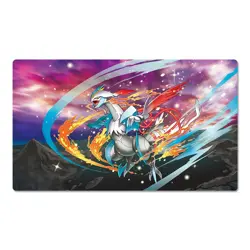 White Kyurem Board Gamecartoon Table Playmat TCG CCG Mat Gaming Pad Mousepad - Image 1