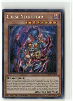 Yugioh Curse Necrofear LDS3-EN009 Limited Lightly Played - Image 1