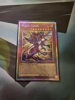 YU-GI-OH BLACK CHAOS 1ST ED STARLIGHT RARE LP+ CORI-EN001 - Image 1