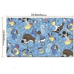 Squirtle Blastoise Wartortlecartoon Playmat TCG CCG Mat Gaming Pad Mousepad - Image 2