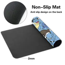 Squirtle Blastoise Wartortlecartoon Playmat TCG CCG Mat Gaming Pad Mousepad - Image 3