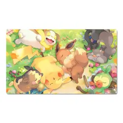 Pikachu Eevee Board Gamecartoon Table Playmat TCG CCG Mat Gaming Pad Mousepad - Image 1