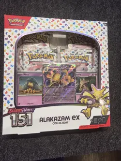 Pokemon TCG Scarlet & Violet 151 EX Alakazam Collection Box Sealed - Image 1