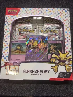 Pokemon TCG Scarlet and Violet - 151 Alakazam ex Collection Box - factory sealed - Image 1