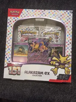 Pokemon TCG Scarlet and Violet - 151 Alakazam ex Collection Box - factory sealed - Image 1