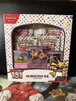 Pokemon TCG Scarlet and Violet 151 Alakazam ex Collection Box (Factory Sealed) 820650855269 - Image 1