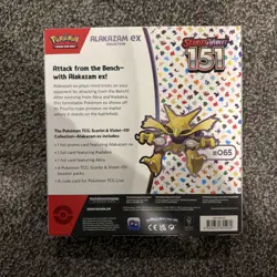 Pokemon TCG Scarlet & Violet 151 EX Alakazam Collection Box Sealed - Image 2