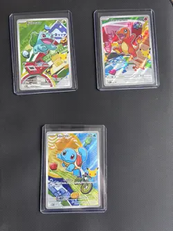 Pokemon First Partner Illustration Collection Gen 1 Kanto Starters Pack Fresh - Image 4