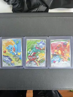 Pokemon First Partner Illustration Collection Gen 1 Kanto Starters Pack Fresh - Image 1