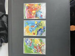 Pokemon First Partner Illustration Collection Gen 1 Kanto Starters Pack Fresh - Image 4