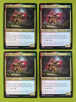 Ruby, Daring Tracker x4 Wilds of Eldraine 4x Playset Magic the Gathering MTG - Image 1