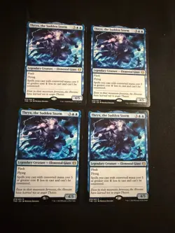 x4 Thryx, the Sudden Storm [Theros Beyond Death] 4x Magic MTG Cards LP - Image 1