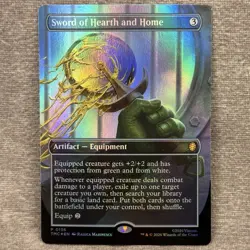 Sword of Hearth and Home Commander TMNT TMC #136 Borderless Foil NM MTG - Image 1
