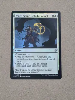 MTG Your Temple is Under Attack FOIL Baldur's Gate NM/M Pack Fresh - Image 1