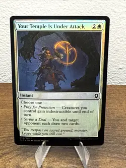 Your Temple Is Under Attack Commander Legends: Battle for Baldur's Gate Foil - Image 1