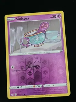 Pokemon- Sinistea 89/202- Sword & Shield Base- Reverse Holo Card - Image 1