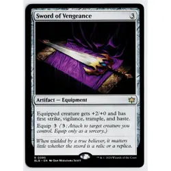 MTG Sword of Vengeance Bloomburrow Rare NM - Image 1