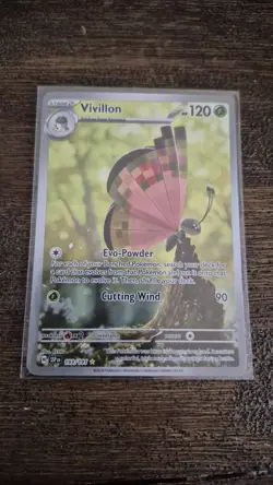 Pokemon TCG Vivillon Illustration Rare Card 193/191 Sv08 - Image 1