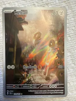 Meltan 179/162 SV05: Temporal Forces Illustration Rare Holo Pokemon Card - Image 1
