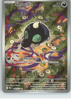 Shroodle 149/132 Illustration Rare Mega Evolution Pokemon Holo Near Mint - Image 1
