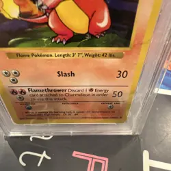 Wizards of the Coast Pokemon Charmeleon 24/102 Base Set Shadowless PSA 8 - Image 5