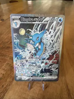 Kingdra EX 131 Pokemon TCG Scarlet & Violet Black Star Promo Holo Card - Image 1