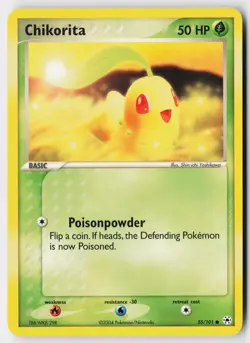 Pokemon Chikorita - 55/101 - Common Hidden Legends LP - Image 1