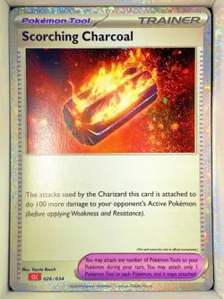 Scorching Charcoal 026/034 Pokemon TCG Classic 2023 English holo - Image 1