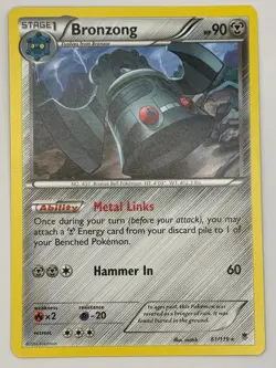 Bronzong 61/119 NM/M R Phantom Forces Pokemon NON-HOLO - Image 1