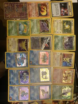 Holo Pokemon Card Lot Vintage Rare, WOTC 1999 Base Set (2), Jungle, Fossil MP/LP - Image 1