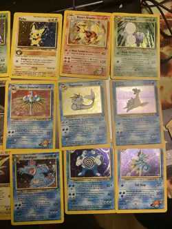 Holo Pokemon Card Lot Vintage Rare, WOTC 1999 Base Set (2), Jungle, Fossil MP/LP - Image 3