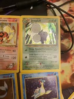 Holo Pokemon Card Lot Vintage Rare, WOTC 1999 Base Set (2), Jungle, Fossil MP/LP - Image 4