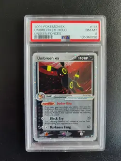 Pokemon TCG Umbreon EX Unseen Forces EX 112/115 Holo PSA 8 - Worth a Regrade - Image 2