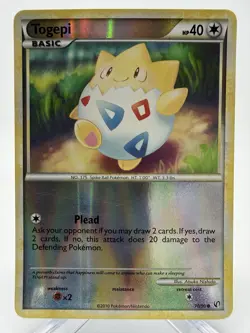 Pokemon Card - Togepi Undaunted 70/90 Common Reverse Holo HP - Image 1