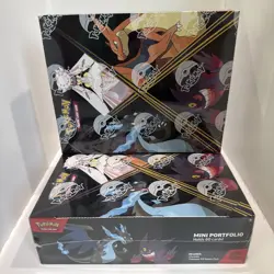 2x Pokemon Mega Evolution Phantasmal Flames Mini Portfolio Display Sealed. - Image 1