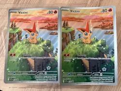 Pokemon Victini SVP 208 JUMBO Card Lot of Two Black Bolt White Flare PROMO 2025 - Image 1