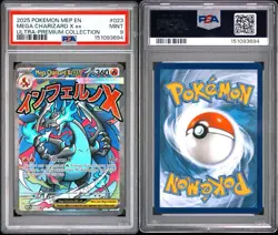 2025 Pokemon Mega Charizard X Ex 023 UPC Black Star Promo PSA 9 - Image 3